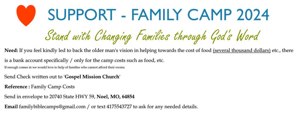 Family Camp Donate 2024